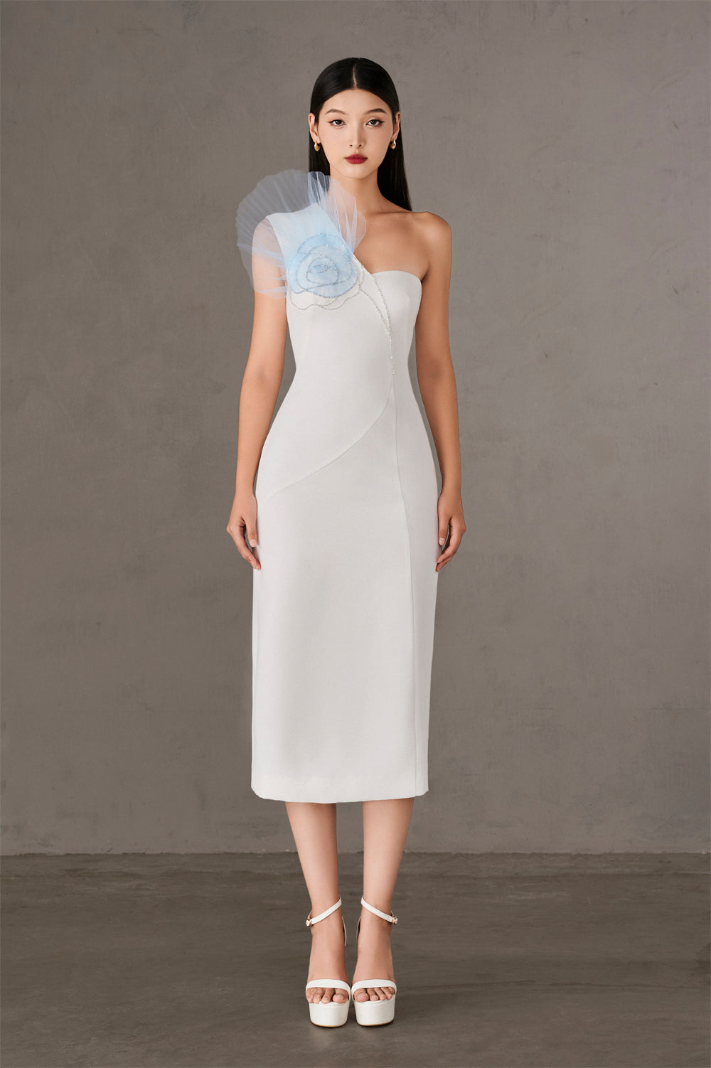 White One Shoulder Dress